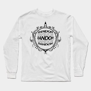 Random distorted text Long Sleeve T-Shirt